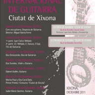 
		  VII FESTIVAL INTERNACIONAL DE GUITARRA “CIUTAT DE XIXONA” - XIXONA (ALICANTE)